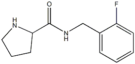 N-[(2-fluorophenyl)methyl]pyrrolidine-2-carboxamide 구조식 이미지