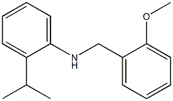 N-[(2-methoxyphenyl)methyl]-2-(propan-2-yl)aniline Structure