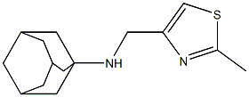 N-[(2-methyl-1,3-thiazol-4-yl)methyl]adamantan-1-amine 구조식 이미지