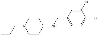 N-[(3,4-dichlorophenyl)methyl]-1-propylpiperidin-4-amine Structure