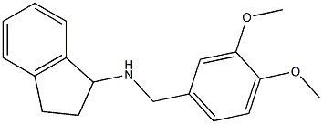 N-[(3,4-dimethoxyphenyl)methyl]-2,3-dihydro-1H-inden-1-amine 구조식 이미지