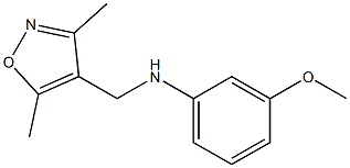 N-[(3,5-dimethyl-1,2-oxazol-4-yl)methyl]-3-methoxyaniline 구조식 이미지