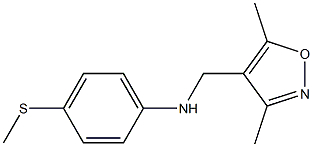 N-[(3,5-dimethyl-1,2-oxazol-4-yl)methyl]-4-(methylsulfanyl)aniline Structure