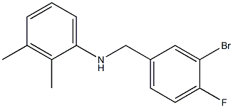 N-[(3-bromo-4-fluorophenyl)methyl]-2,3-dimethylaniline 구조식 이미지