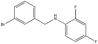 N-[(3-bromophenyl)methyl]-2,4-difluoroaniline 구조식 이미지