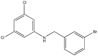 N-[(3-bromophenyl)methyl]-3,5-dichloroaniline 구조식 이미지