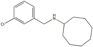 N-[(3-chlorophenyl)methyl]cyclooctanamine 구조식 이미지