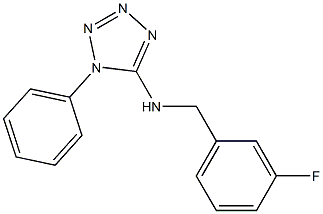 N-[(3-fluorophenyl)methyl]-1-phenyl-1H-1,2,3,4-tetrazol-5-amine Structure