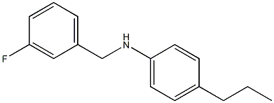 N-[(3-fluorophenyl)methyl]-4-propylaniline 구조식 이미지