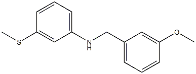 N-[(3-methoxyphenyl)methyl]-3-(methylsulfanyl)aniline 구조식 이미지