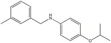 N-[(3-methylphenyl)methyl]-4-(propan-2-yloxy)aniline Structure