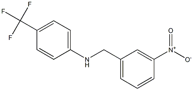 N-[(3-nitrophenyl)methyl]-4-(trifluoromethyl)aniline 구조식 이미지