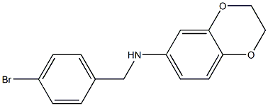 N-[(4-bromophenyl)methyl]-2,3-dihydro-1,4-benzodioxin-6-amine Structure