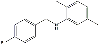 N-[(4-bromophenyl)methyl]-2,5-dimethylaniline 구조식 이미지