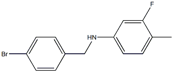 N-[(4-bromophenyl)methyl]-3-fluoro-4-methylaniline Structure