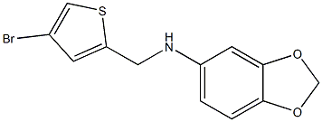 N-[(4-bromothiophen-2-yl)methyl]-2H-1,3-benzodioxol-5-amine Structure