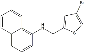 N-[(4-bromothiophen-2-yl)methyl]naphthalen-1-amine 구조식 이미지