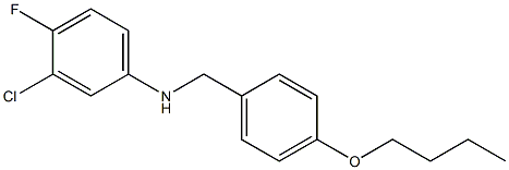 N-[(4-butoxyphenyl)methyl]-3-chloro-4-fluoroaniline Structure