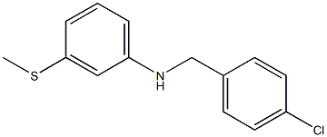 N-[(4-chlorophenyl)methyl]-3-(methylsulfanyl)aniline 구조식 이미지