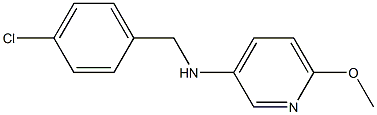 N-[(4-chlorophenyl)methyl]-6-methoxypyridin-3-amine 구조식 이미지