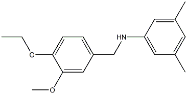 N-[(4-ethoxy-3-methoxyphenyl)methyl]-3,5-dimethylaniline Structure