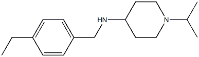 N-[(4-ethylphenyl)methyl]-1-(propan-2-yl)piperidin-4-amine 구조식 이미지