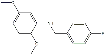 N-[(4-fluorophenyl)methyl]-2,5-dimethoxyaniline Structure