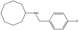 N-[(4-fluorophenyl)methyl]cyclooctanamine 구조식 이미지