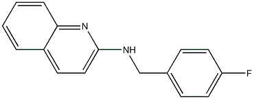 N-[(4-fluorophenyl)methyl]quinolin-2-amine 구조식 이미지