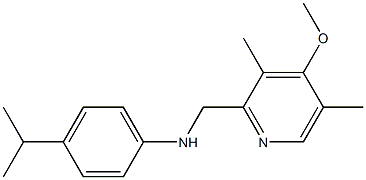 N-[(4-methoxy-3,5-dimethylpyridin-2-yl)methyl]-4-(propan-2-yl)aniline Structure