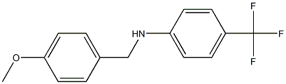 N-[(4-methoxyphenyl)methyl]-4-(trifluoromethyl)aniline 구조식 이미지