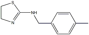 N-[(4-methylphenyl)methyl]-4,5-dihydro-1,3-thiazol-2-amine 구조식 이미지