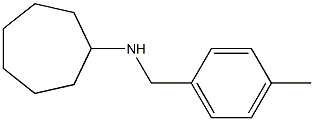 N-[(4-methylphenyl)methyl]cycloheptanamine 구조식 이미지