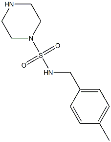 N-[(4-methylphenyl)methyl]piperazine-1-sulfonamide 구조식 이미지