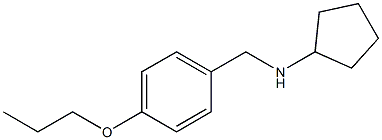 N-[(4-propoxyphenyl)methyl]cyclopentanamine 구조식 이미지