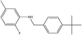 N-[(4-tert-butylphenyl)methyl]-2-fluoro-5-methylaniline 구조식 이미지