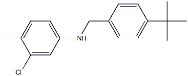 N-[(4-tert-butylphenyl)methyl]-3-chloro-4-methylaniline Structure