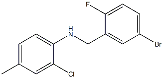 N-[(5-bromo-2-fluorophenyl)methyl]-2-chloro-4-methylaniline Structure