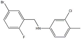 N-[(5-bromo-2-fluorophenyl)methyl]-3-chloro-4-methylaniline Structure