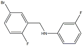 N-[(5-bromo-2-fluorophenyl)methyl]-3-fluoroaniline 구조식 이미지