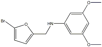 N-[(5-bromofuran-2-yl)methyl]-3,5-dimethoxyaniline Structure