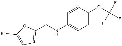 N-[(5-bromofuran-2-yl)methyl]-4-(trifluoromethoxy)aniline 구조식 이미지