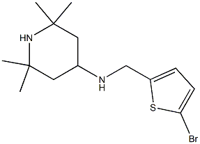N-[(5-bromothiophen-2-yl)methyl]-2,2,6,6-tetramethylpiperidin-4-amine Structure