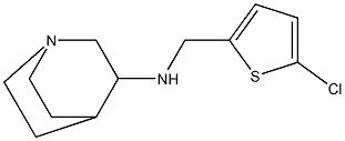 N-[(5-chlorothiophen-2-yl)methyl]-1-azabicyclo[2.2.2]octan-3-amine 구조식 이미지