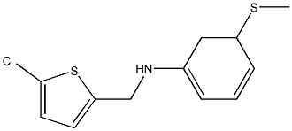 N-[(5-chlorothiophen-2-yl)methyl]-3-(methylsulfanyl)aniline Structure