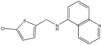 N-[(5-chlorothiophen-2-yl)methyl]quinolin-5-amine 구조식 이미지