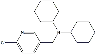 N-[(6-chloropyridin-3-yl)methyl]-N-cyclohexylcyclohexanamine 구조식 이미지