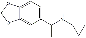 N-[1-(1,3-benzodioxol-5-yl)ethyl]-N-cyclopropylamine Structure