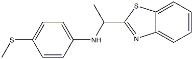 N-[1-(1,3-benzothiazol-2-yl)ethyl]-4-(methylsulfanyl)aniline 구조식 이미지