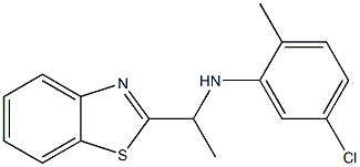 N-[1-(1,3-benzothiazol-2-yl)ethyl]-5-chloro-2-methylaniline 구조식 이미지